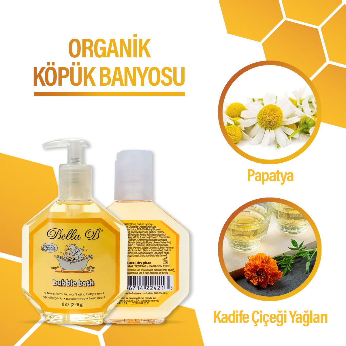 Bella B Doğal Köpük Banyosu – Organik Bitki Özlü