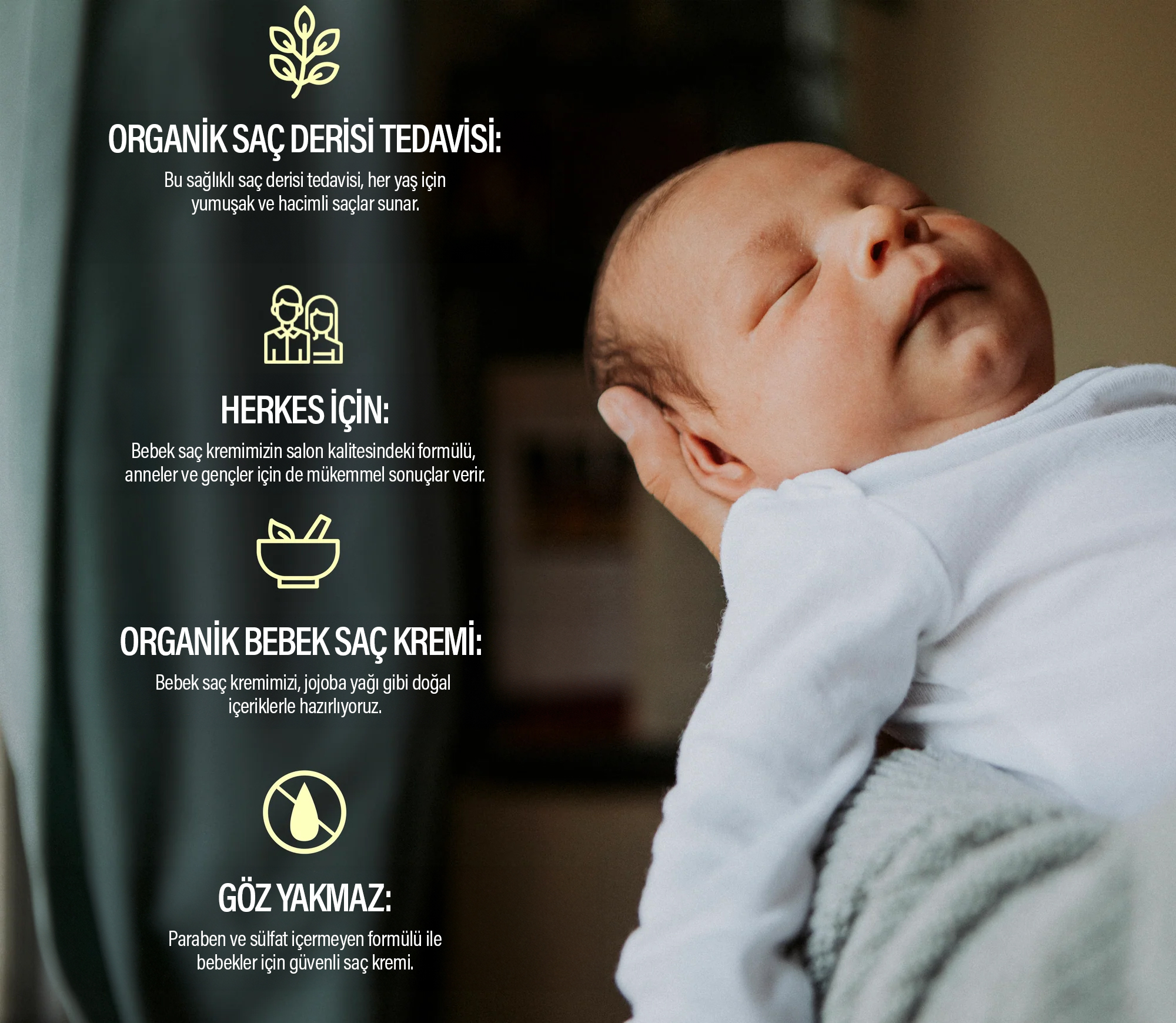 Her Yaşa Uygun Doğal Saç ve Saç Derisi Bakımı