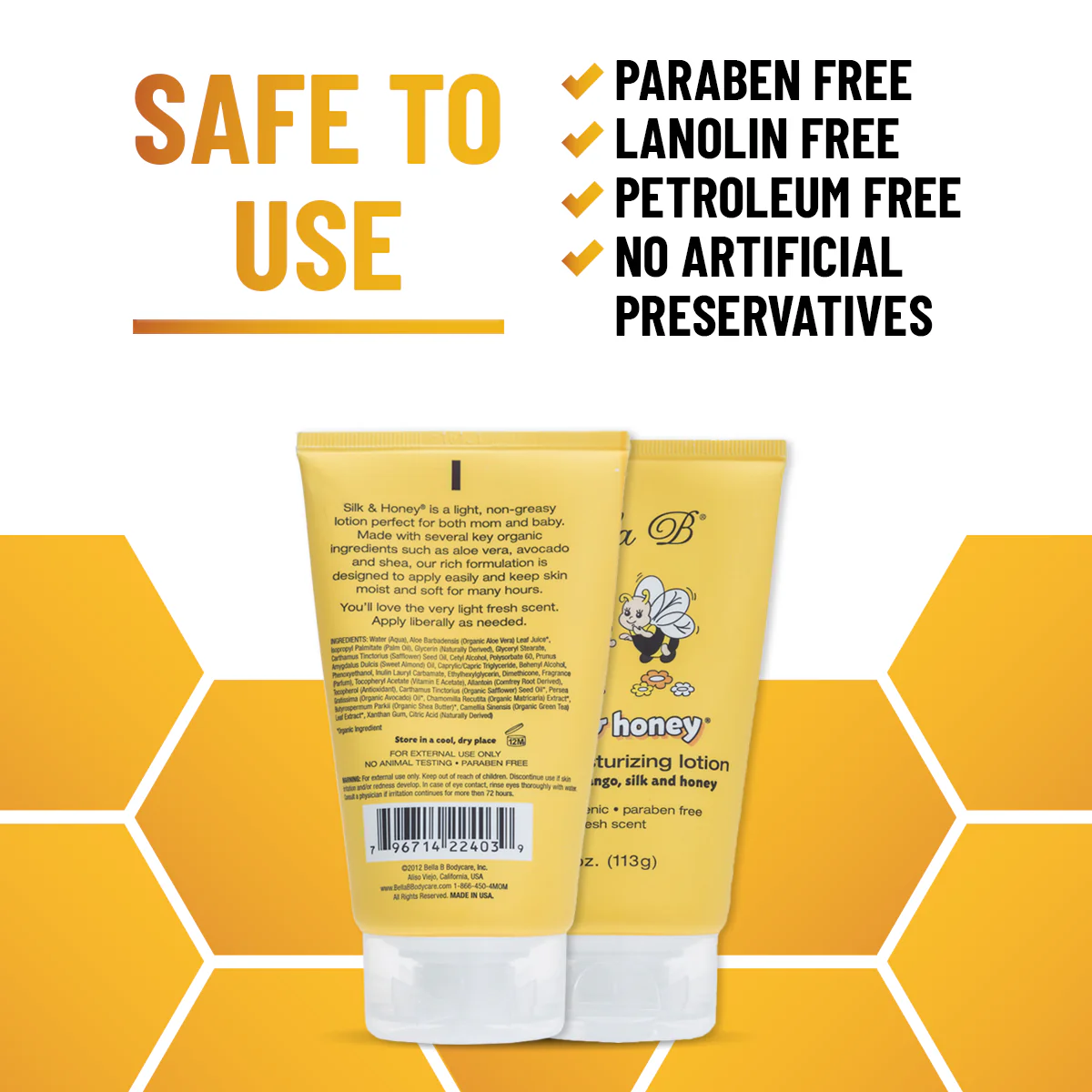 Silk &amp; Honey – Anne ve Bebek İçin Doğal Nemlendirici Losyon