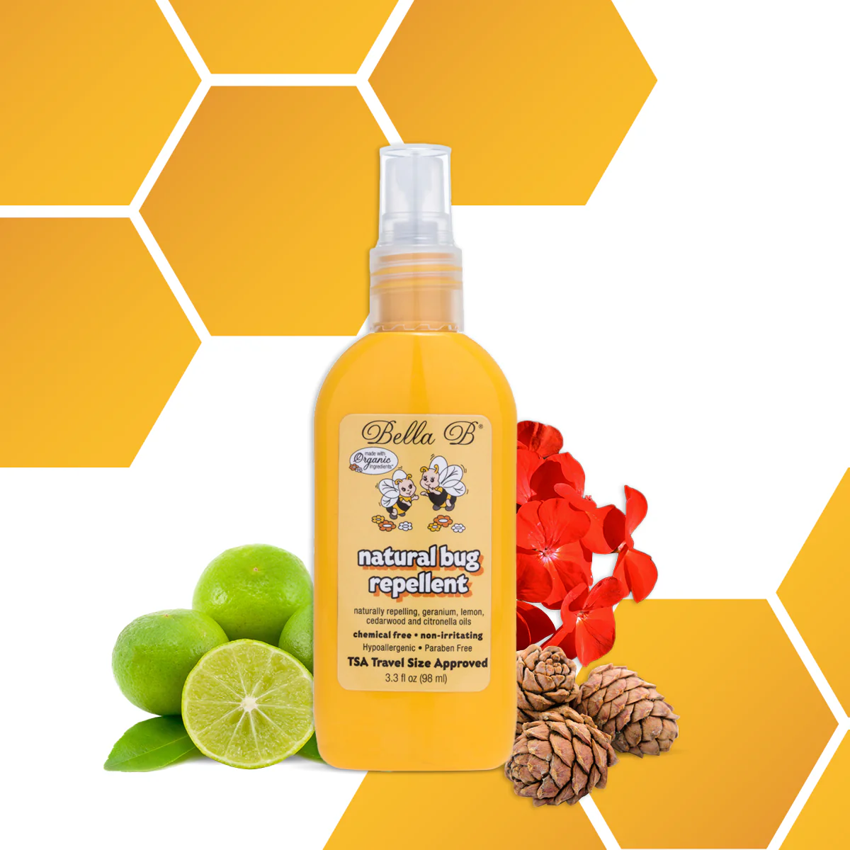 Bella B Doğal Böcek Kovucu Sprey – Bebeğiniz ve Aileniz İçin Güvenli Koruma!