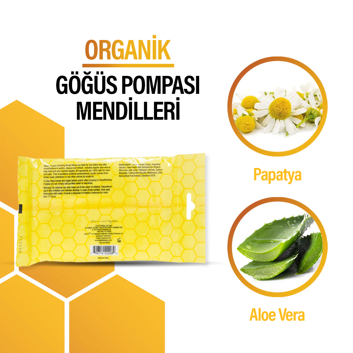 Göğüs Ucu Temizleme Mendili