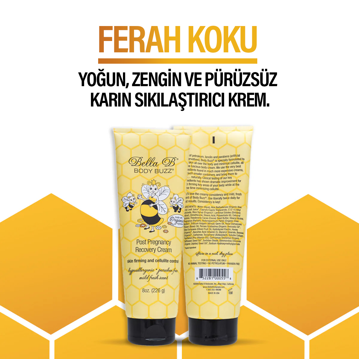 Body Buzz – Sıkılaştırıcı Selülit Karşıtı Doğal Vücut Kremi